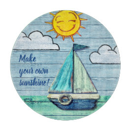 Runder hackendes Brett