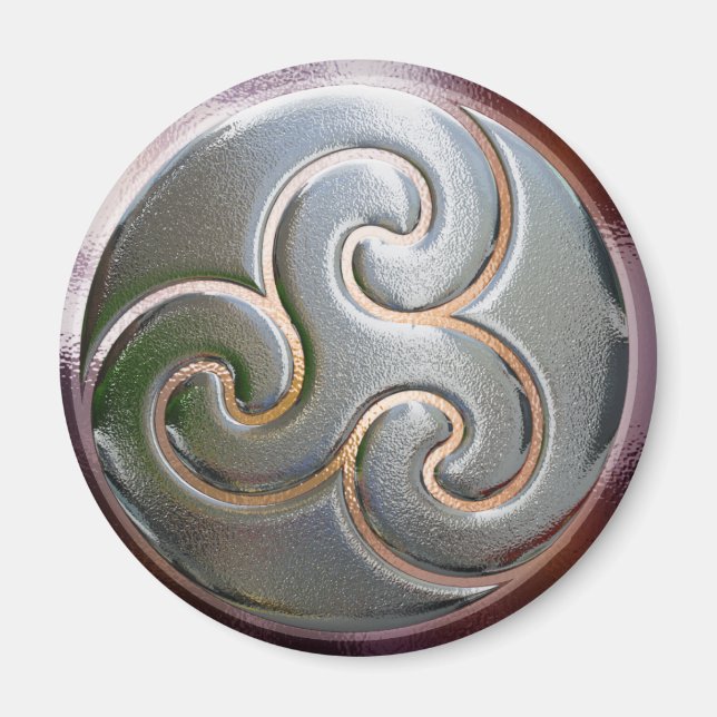 runder, keltischer Tiskele Magnet (Vorne)