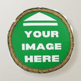 Runder Kissen - Personalisiert - Bild hinzufügen /