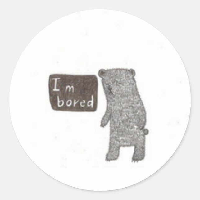 Runder Klebstoff Aufkleber (Vorderseite)