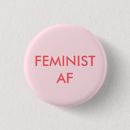 runder Knopf des feministischen Mädchen-Powers Button