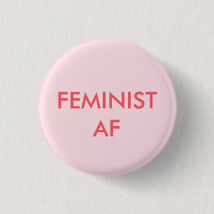 runder Knopf des feministischen Mädchen-Powers Button