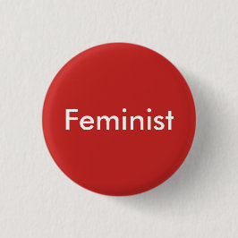 runder Knopf des feministischen Mädchen-Powers Button