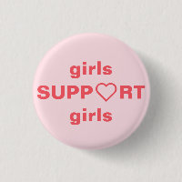 runder Knopf des feministischen Mädchen-Powers