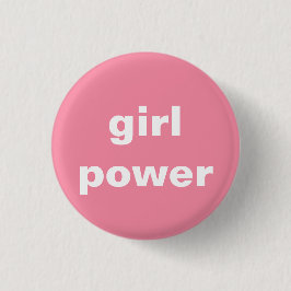 runder Knopf des feministischen Mädchen-Powers Button