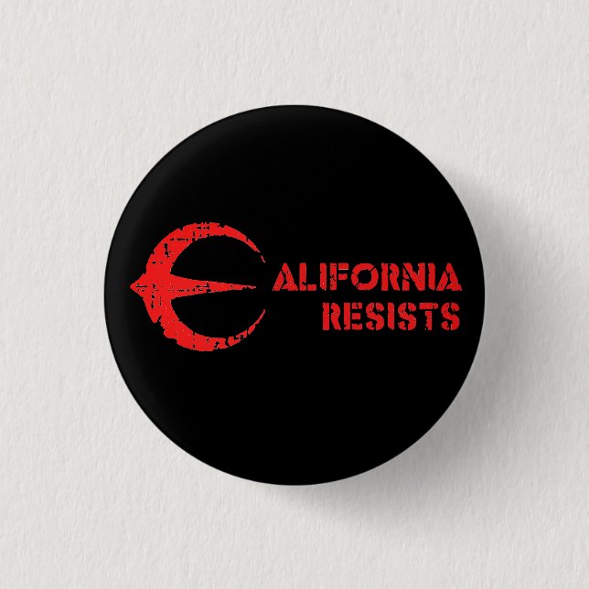 Runder Knopf, groß, 3 Zoll Kalifornien resistent Button (Vorderseite)