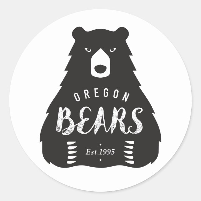 Runder Logo-Aufkleber, glatt, klein, 1 ½ Zoll Aufkleber (Vorderseite)