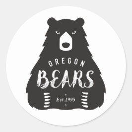 Runder Logo-Aufkleber, glatt, klein, 1 ½ Zoll Aufkleber