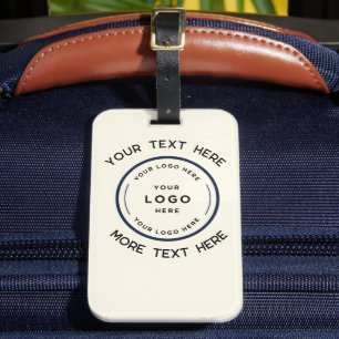 Runder Logo-Text Werbe-Geschäft leicht Gepäckanhänger
