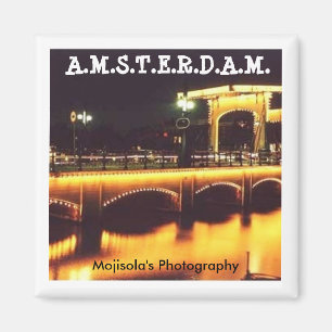 Runder Magnet - AMSTERDAM