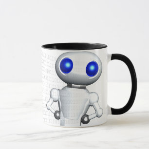 RUNDER MIT BINÄREM CODE TASSE