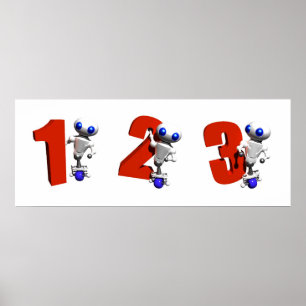 RUNDER MIT ZAHLEN POSTER