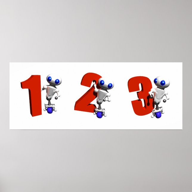 RUNDER MIT ZAHLEN POSTER (Vorne)