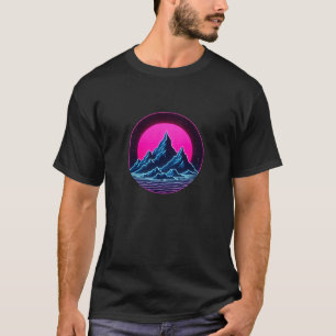 Runder Neonring - Minimaler Retro-Glanz T-Shirt