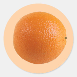 Runder Orangen Foto Aufkleber