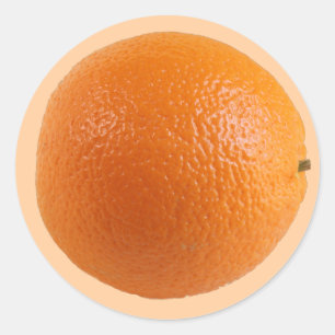 Runder Orangen Foto Aufkleber
