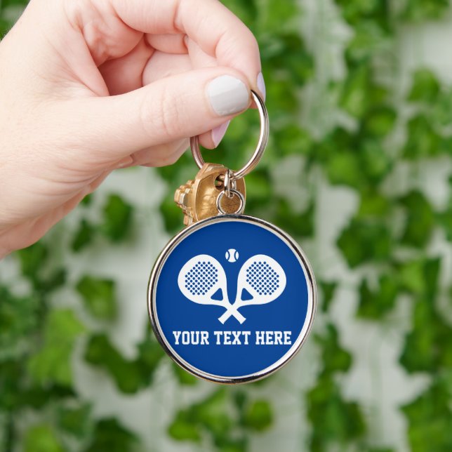 Runder Paddel-Schläger-Logo Sondergeschenk für Sch Schlüsselanhänger (Hand)