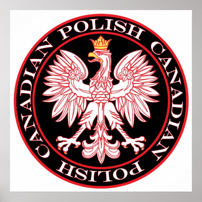 Runder Polnischer Rotadler Poster (Vorne)