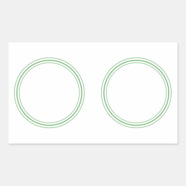 RUNDER Schlichter STICKER AN DER GRENZE - Grußkart (Vorderseite)