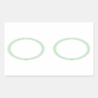 RUNDER Schlichter STICKER AN DER GRENZE - Grußkart