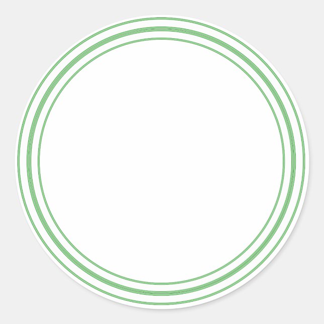 RUNDER Schlichter STICKER AN DER GRENZE - Grußkart (Vorderseite)