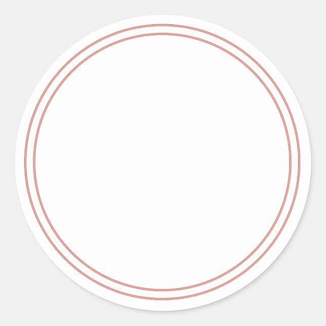 RUNDER Schlichter STICKER AN DER GRENZE - Grußkart (Vorderseite)