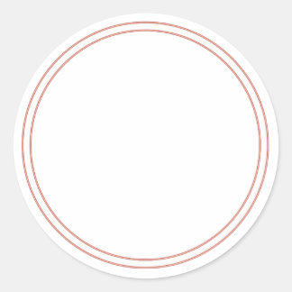 RUNDER Schlichter STICKER AN DER GRENZE - Grußkart