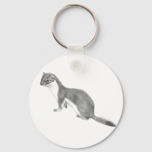 Runder Schlüsselanhänger des Weasel