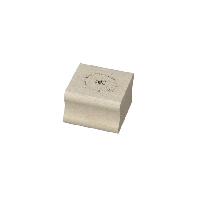 Runder Schneeflocke Gummistempel (Stempel)