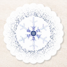 Runder Schneeflocke