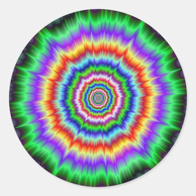 Runder Sticker Auge Bogglage Explosion (Vorderseite)