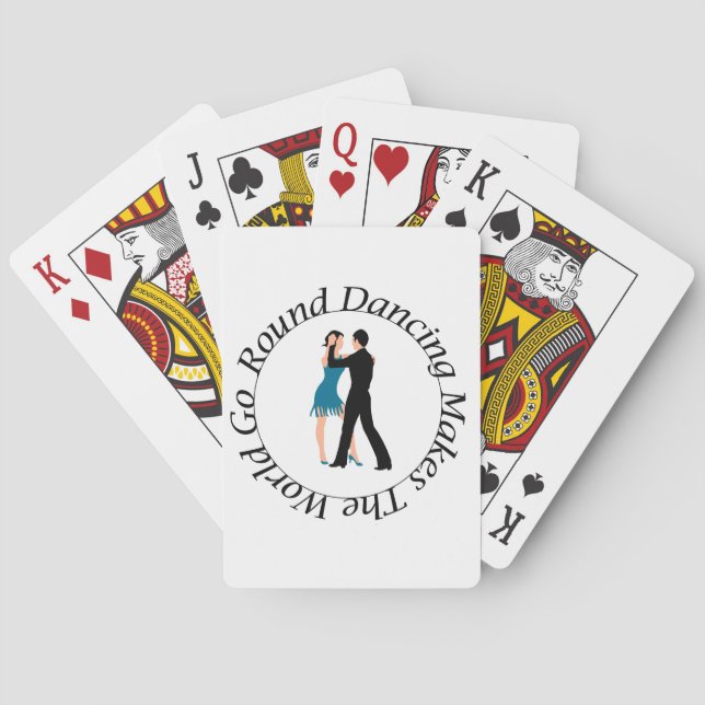 Runder Tanz-Spielkarten Spielkarten (Rückseite)