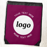 Runder Text Werbung für Logos Magenta Rosa Sportbeutel<br><div class="desc">Fügen Sie Ihr eigenes Logo und Textauswahl zu diesem Design hinzu. Entfernen Sie den oberen oder unteren Text,  wenn Sie es vorziehen. Minimalistisch und beruflich. Ideal für ein Werbeprodukt für Ihre Kunden und Kunden. Ihr Logo wird in einen weißen Kreis geklickt. Weitere Versionen finden Sie in der Auflistung.</div>