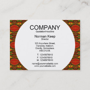 Runder Tisch - Gemustert 01 Visitenkarte