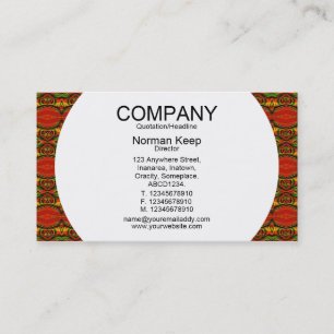 Runder Tisch - Gemustert 01 Visitenkarte