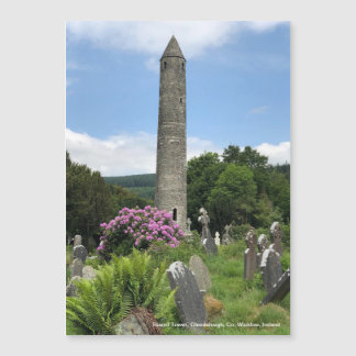 Runder Turm, Glendalough, Co. Wicklow, Irland Magnetkarte