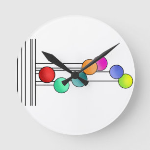 Runderumlaufsieb der Uhr Einfache Streifen farbig