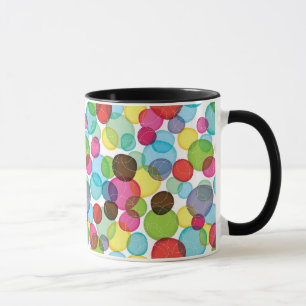 Rundes Blasenkindermuster 2 Tasse
