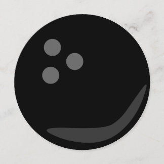 Rundes Bowlings-Ball-Geburtstags-Party Einladung