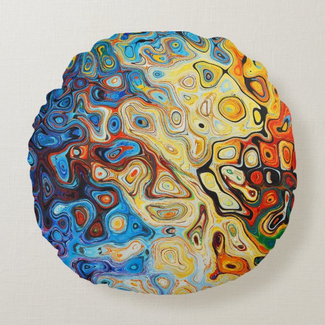 Rundes Dekokissen (41 cm) (Vorderseite)