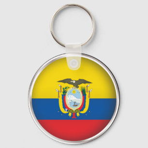 Rundes Ecuador Schlüsselanhänger