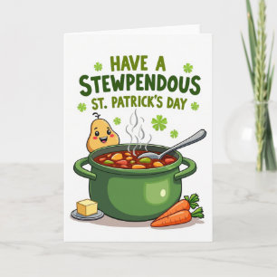 Rundes Eintopf St. Patrick's Day Karte