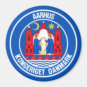 Rundes Emblem Aarhus Magnet