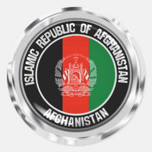 Rundes Emblem Afghanistans Runder Aufkleber