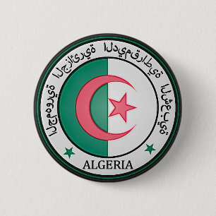 Rundes Emblem Algeriens Button
