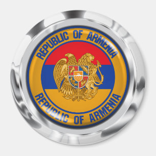 Rundes Emblem Armeniens Magnet