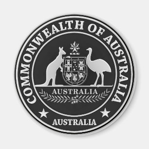 Rundes Emblem Australiens Magnet