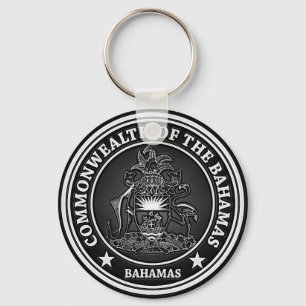 Rundes Emblem Bahamas Schlüsselanhänger