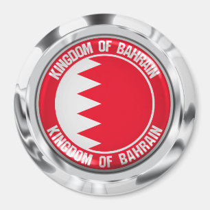 Rundes Emblem Bahrains Magnet