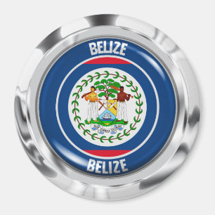 Rundes Emblem Belizes Magnet